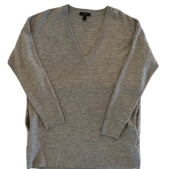 J Crew Merino Wool Gray Sweater Size XS - Picture 1 of 9